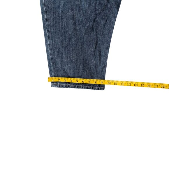 Levis 550 Relaxed Fit Jeans Mens Blue Dark Wash Cotton Denim Size 46x32 - Picture 11 of 12